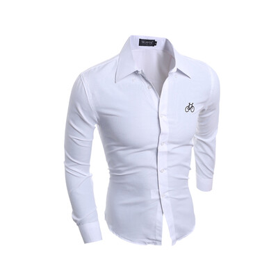 

Zogaa New Men Shirt Easy-care Fringe Korean