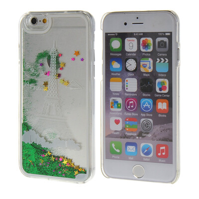 

MOONCASE 3D Quicksand Shinny Hard Plastic Transparent Clear Case Cover for Apple iPhone 6 Plus ( 5.5 inch ) Green