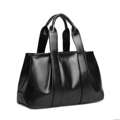 

2015 new black tote bag women leather handbags high quality brand female bag vintage solid messenger bags shoulder bags