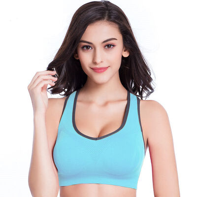 

Snow flying sports bra vest style fitness running without steel ring bra gathered bra X7804 orange red XL
