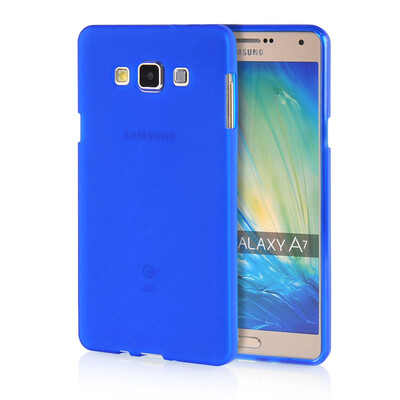

MOONCASE Transparent Soft Flexible Silicone Gel TPU Skin Shell Back ЧЕХОЛ ДЛЯ Samsung Galaxy A7 Blue