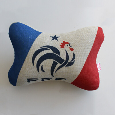 

Russia World Cup 2018 Automobile Cotton Hemp Bone Pillow Cartoon Head Pillow Neck Pillow Fans Souvenirs