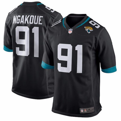 

Mens Jacksonville Jaguars Telvin Smith Nike BlackTeal Game Jersey