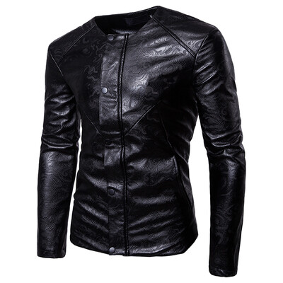 

New Arrival Brand Mens Fashion Leather Suit Suit Casual Leather Jacket Mens Business Suits