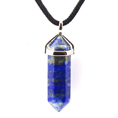 

Natural Crystal Pendant NecklaceBullet personality pendant necklaceHexagonal PendantSweater Crystal Necklace