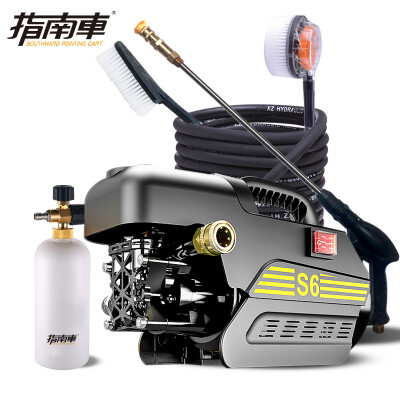 

Guide car auto supplies s6 high pressure car washing machine 220V high pressure cleaner copper household car wash water pump car wash S6 promotion version