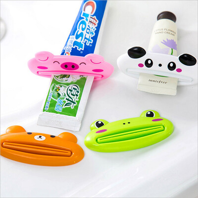 

Cntomlv Cartoon Animals Toothpaste Squeezer Toothpaste Dispenser Facial Cleanser Extruding Device Tube Dispenser Random Color