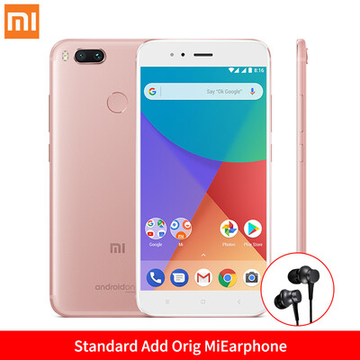 

Глобальная Версия Xiaomi Mi A1 4GB 64Gb смартфон Snapdragon 625 Octa Core 5.5 " FHD дисплей с двумя камерами 12MP + 12MP Android 7
