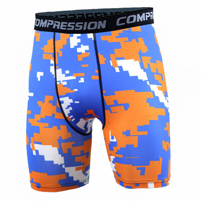 

male Tight training motion Bodybuilding shorts moisture absorption Perspiration Fast drying Run camouflage shorts Tight trousers