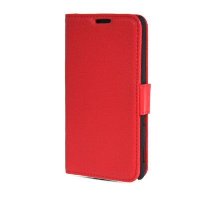 

MOONCASE High quality Leather Side Flip Wallet Card Slot Pouch Stand Shell Back Case Cover for Sony Xperia M2 Red