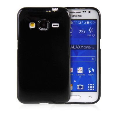 

MOONCASE Transparent Soft Flexible Silicone Gel TPU Skin Shell Back Case Cover for Samsung Galaxy Core Prime G360 Black