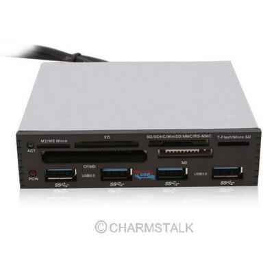 

PCI-e PCI Express USB 30 Hub & All in 1 Card Reader for SD XD TF CF M2 35"