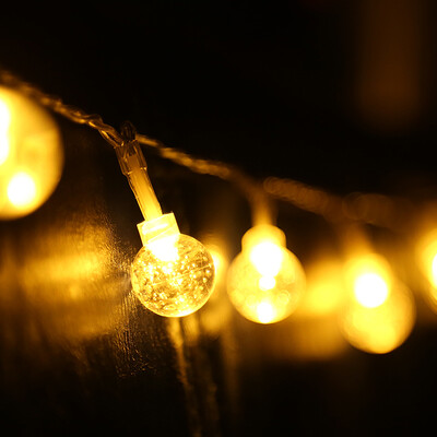 

Green source lantern ball small ball atmosphere lamp bedroom dream bar lantern with romantic lantern ball festival wedding decoration string lights battery models 4 meters 40 balls warm color