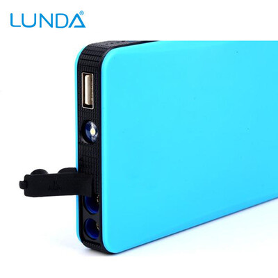 

LUNDA New Mini Portable 12V Car Battery Jump Starter Auto Jumper Engine Power Bank Starting Up To 20L Car Start