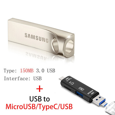 

SAMSUNG USB 30 Flash Drive 32GB 64GB 128GB 150MBs Metal Mini Pen Drive Pendrive Memory Stick Storage Device U Disk Free Ship