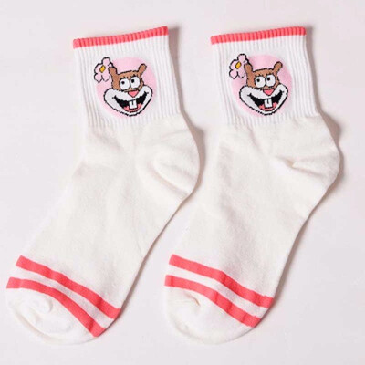

Fashion Cartoon Character Cute Short Socks Women Harajuku Cute Patterend Ankle Socks Hipster Skatebord Ankle Funny Socks Female