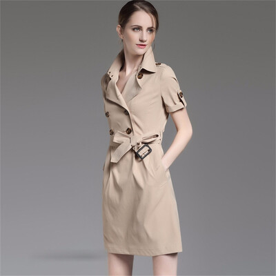 

BURDULLY Luxury England Style Dress Women Summer 2018 High Quality Short Sleeve Dresses Business Work Mini Dress vestiti donna