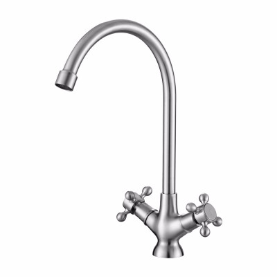 

American 304 stainless steel kitchen faucet double sink basin faucet