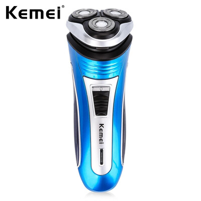 

Kemei KM - 2801 Comfortable Rechargeable Triple Floating Heads Electric Razor Shaver Beard with Trimmer for Men