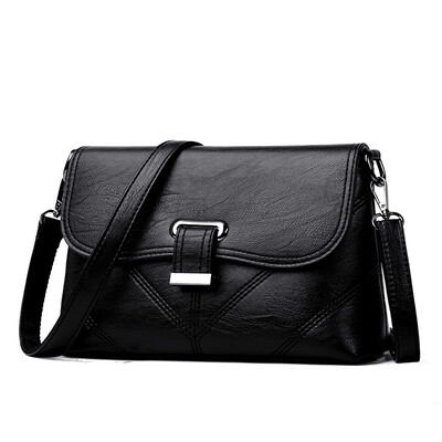 

2018 New Women Shoulder Bags Fashion Tote High Quality Hardware Bag Shoulder Bags Female PU Leather Women Handbag Dame de sac
