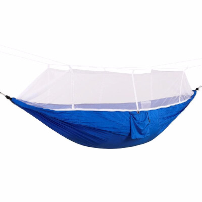

Portable Lightweight Parachute Nylon Camping Mosquito Nets Hammocks for Outdoor Hiking Travel Backpacking Style 1