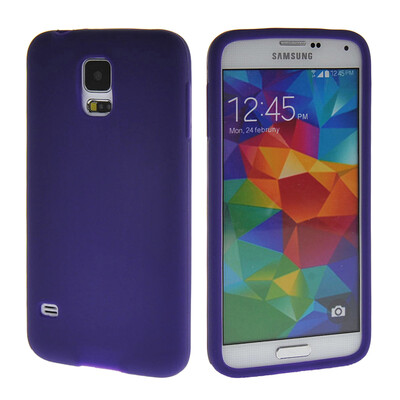 

MOONCASE Soft Flexible Gel TPU Skin Shell Back Case Cover for Samsung Galaxy S5 I9600 Purple