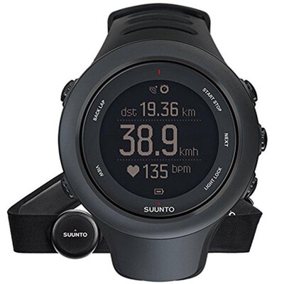 

Suunto (SUUNTO) часы AMBIT3 SPORT поля расширения 3 динамического сердечного ритма с открытым спортивным GPS часы черного SS020678000