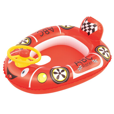 

Bestway baby boat дети сидя кольцо плавательный бассейн вода надувные игрушки (можно озвучить дизайн рулевого колеса, подходит для детей 1-2 лет) 34045 красный