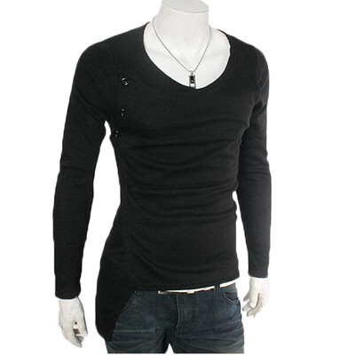 

Zogaa New Mens T-Shirt Casual Round Collar