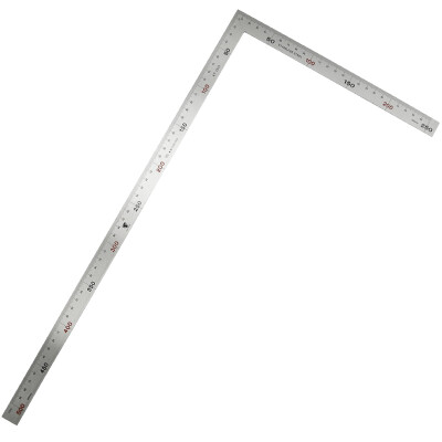 

KATA Stainless Steel Turner 500mm Ruler Steel Square L-shaped Ruler Right Angle Carpenter Ruler 90 Degree Square KT3305