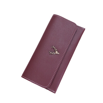

Fashionable Ladys Length Wallet Ultrathin Personality Wallet Elegance Deer Wallet