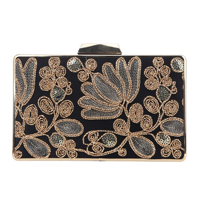 

Fawziya Embroidery Wedding Clutch Satin Sequin Evening Bags And Clutches For Women