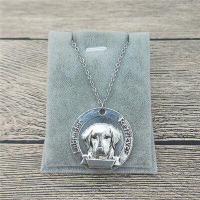 

New Vintage Retro Labrador Retriever Necklace High Quality Labrador Retriever Pendant Necklace Women Dog Pendant Jewelry