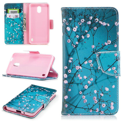 

BEFOSPEY Painting PU LeatherSoft TPU Card Slot Stand Wallet Case For Nokia 250"2017