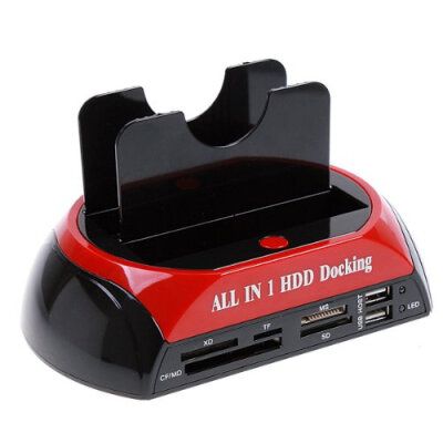 

Huayuan 2.5" 3.5" SATA IDE 2 Double-Dock HDD Docking Station E- SATA Hub External Storage