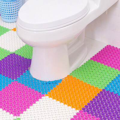 

Jingdong supermarket green reef bathroom mats mats stitching mat 4 pieces of green