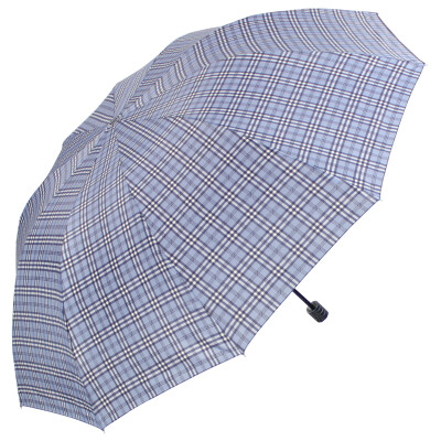 

Paradise umbrella to strengthen the high-density water-repellent hidden glimpse a dry three-fold double business umbrella umbrella gray grid 33213E