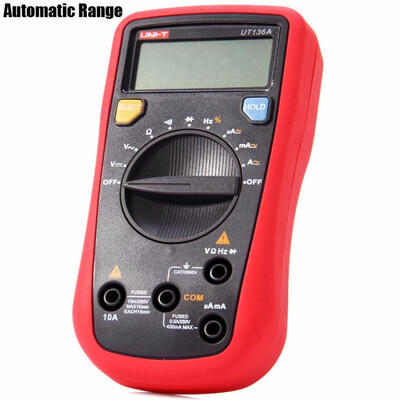 

UNI-T UT136A Handheld LCD Digital Multimeter AC&DC Current Voltage Tester Automatic Range
