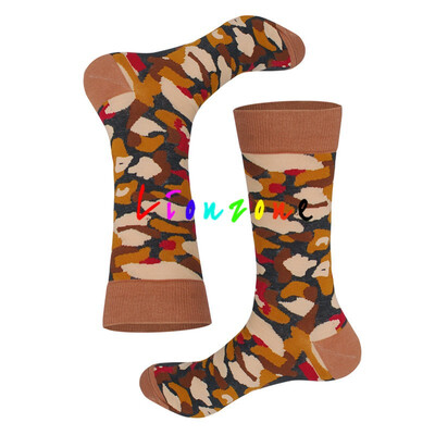 

LIONZONE Happy Socks Neutral Plus Size With Totem Design British Wind Style Combed Cotton Socks Funny Gift Men&Women