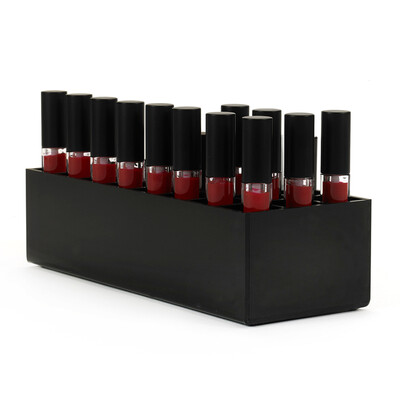 

AILA Acrylic Lip Gloss Holder 24 Slots Lipstick Box Display Stand Sundry Storage Box Cosmetic Makeup Organizer