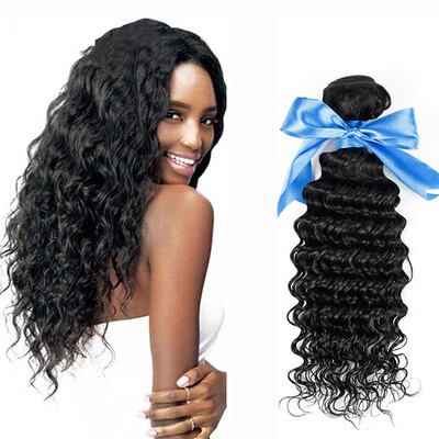 

WYF Virgin Hair Deep Wave 3 Bundles Unprocessed Peruvian Human Hair Deep Wave Hair Bundles
