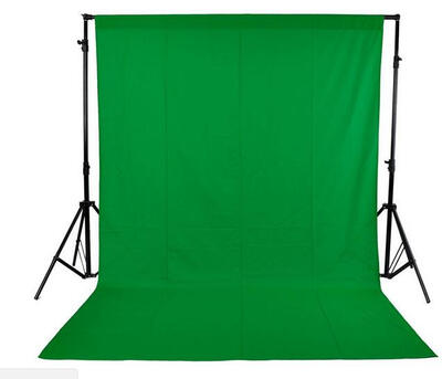 

Heavy weight Chromakey Green Muslin Solid Photo Backdrop for Professional Photography or Video ML-001