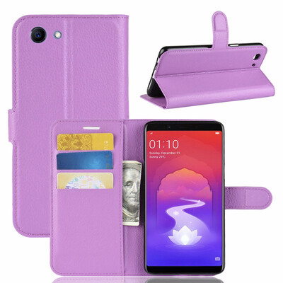 

for Oppo F7 Youth WIERSS Wallet Phone Case for Oppo Realme 1 one CPH1859 CPH1861 Flip Leather Cover Case Fundas Capa Etui