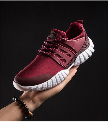 

2018 Four Seasons Elastic Mens Sports Shoes Low Top Casual Shoes Light Breathable Sports Running Running Shoes