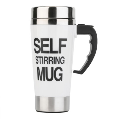 

500ml Stainless Steel Self Stirring Mug Auto Mixing Tea Coffee Cup Office