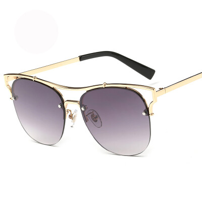 

FEIDU New Oval Sunglasses Women Men Brand Designer Vintage Rimless Multicolour Mirror Sun Glasses Oculos De Sol Feminino UV400