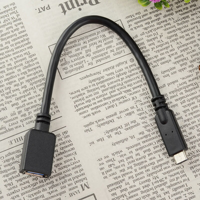

Durable USB 3.1 AF Female to USB Type-C Male Extended Cable - Black