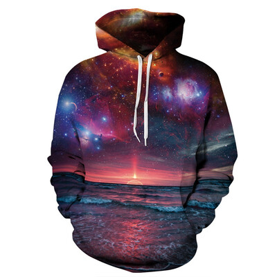

QYDM071Mens Hoodie 3D Printed Women Pullover Sweater