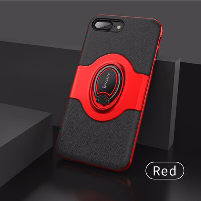 

For iPhone 7 8 Ring Holder Shell Vehicle Magnet function TPUPC Armor Shock absorption Case Cover For iPhone 78 Plus