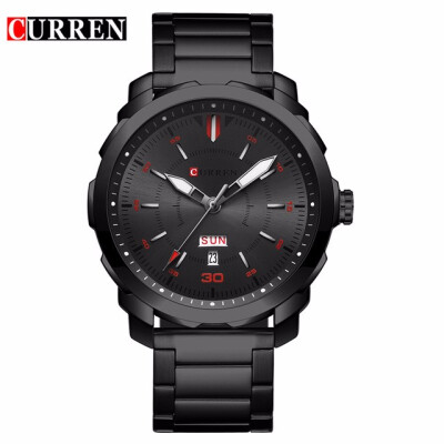 

Curren Watch men 2017 top brand luxury relogio masculino quartz watch fashion casual auto date&calendar 8266